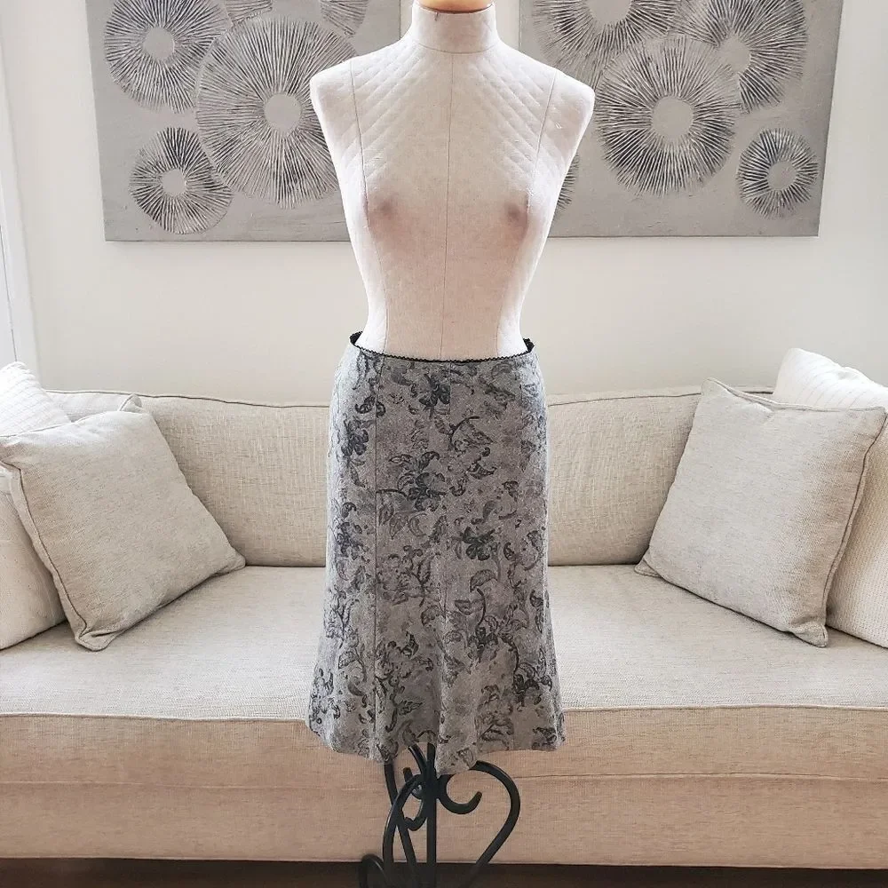 Ann Taylor A-Line Midi Skirt sz 2